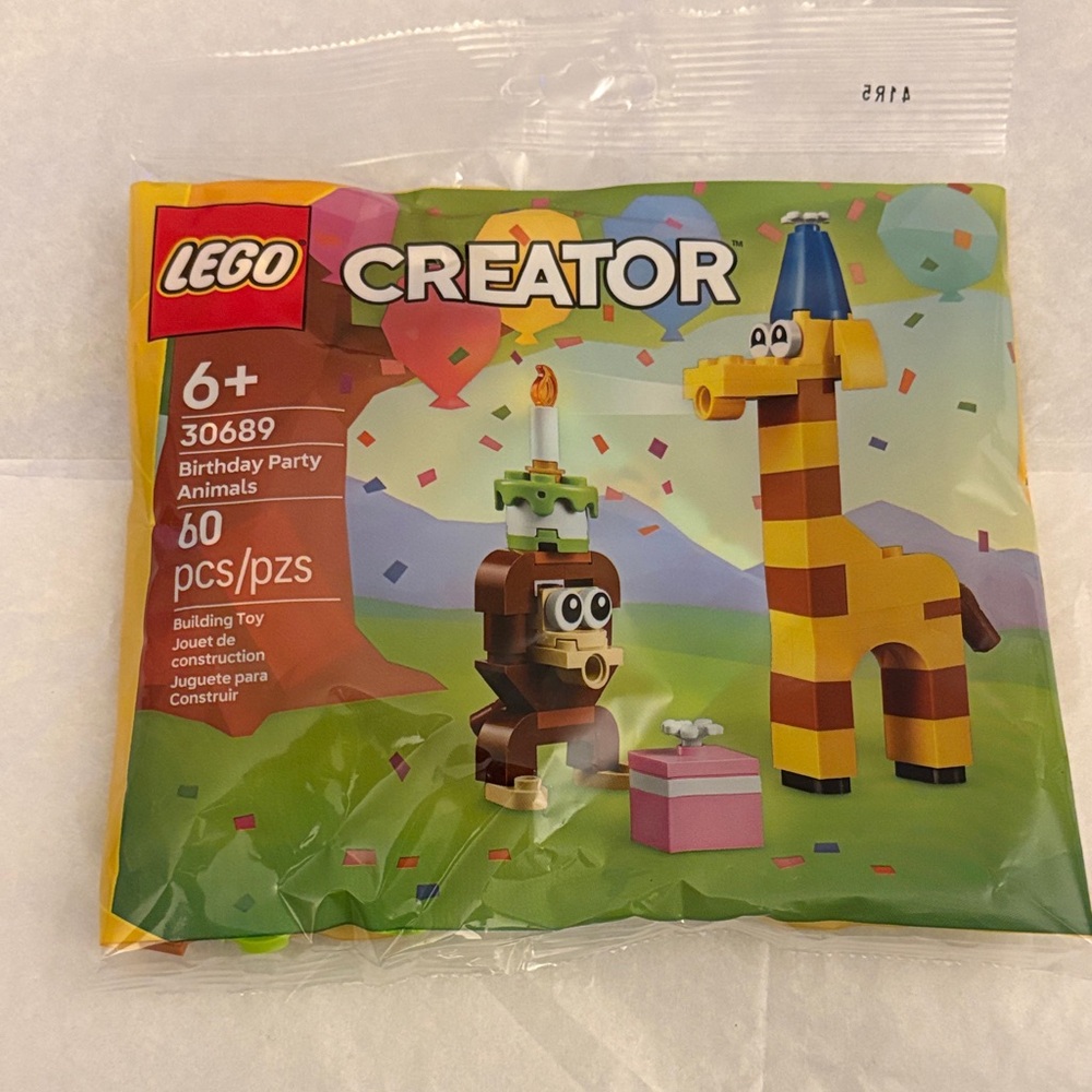 LEGO Creator Party Animals Set with Yellow and Brown